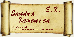 Sandra Kamenica vizit kartica